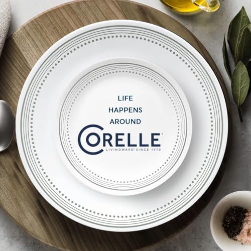 Vaisselle Corelle Mystic Gray service de table résistant 16 pièces sans tasse