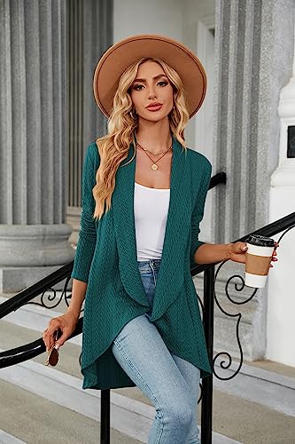 Image of Cardigan for Women Long Sleeve Sweaters Casual Lightweight Knit Open Front Fall Fashion Outfits