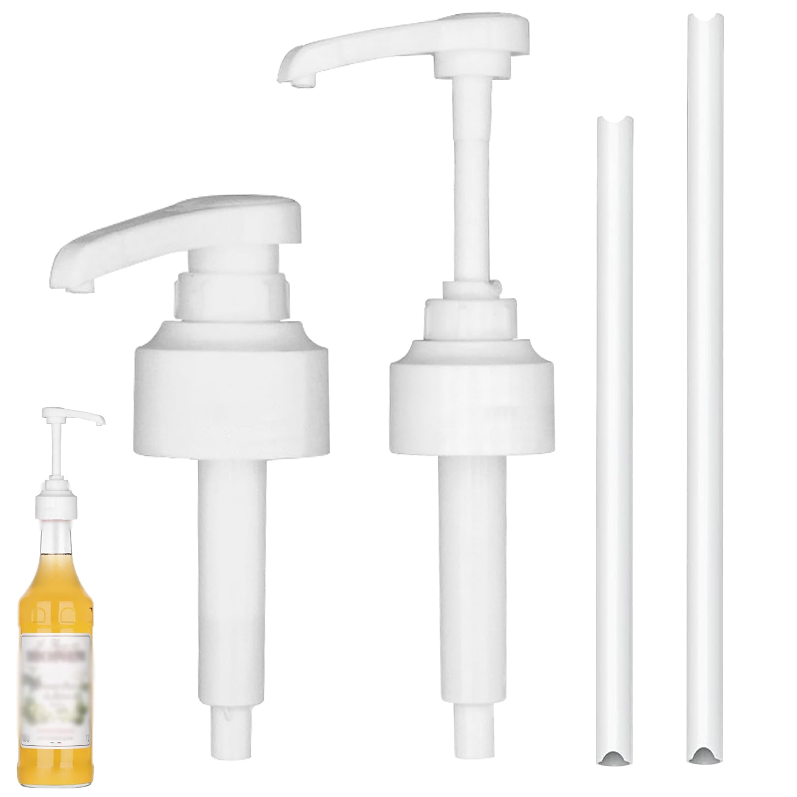 2 distributori di pompa, compatibili con pompa di sciroppo di caffè Monin, dispenser di sciroppo a scatto per pompa dosatrice da 10 ml, testa di pompa, per bottiglie da 700 ml e 1000 ml