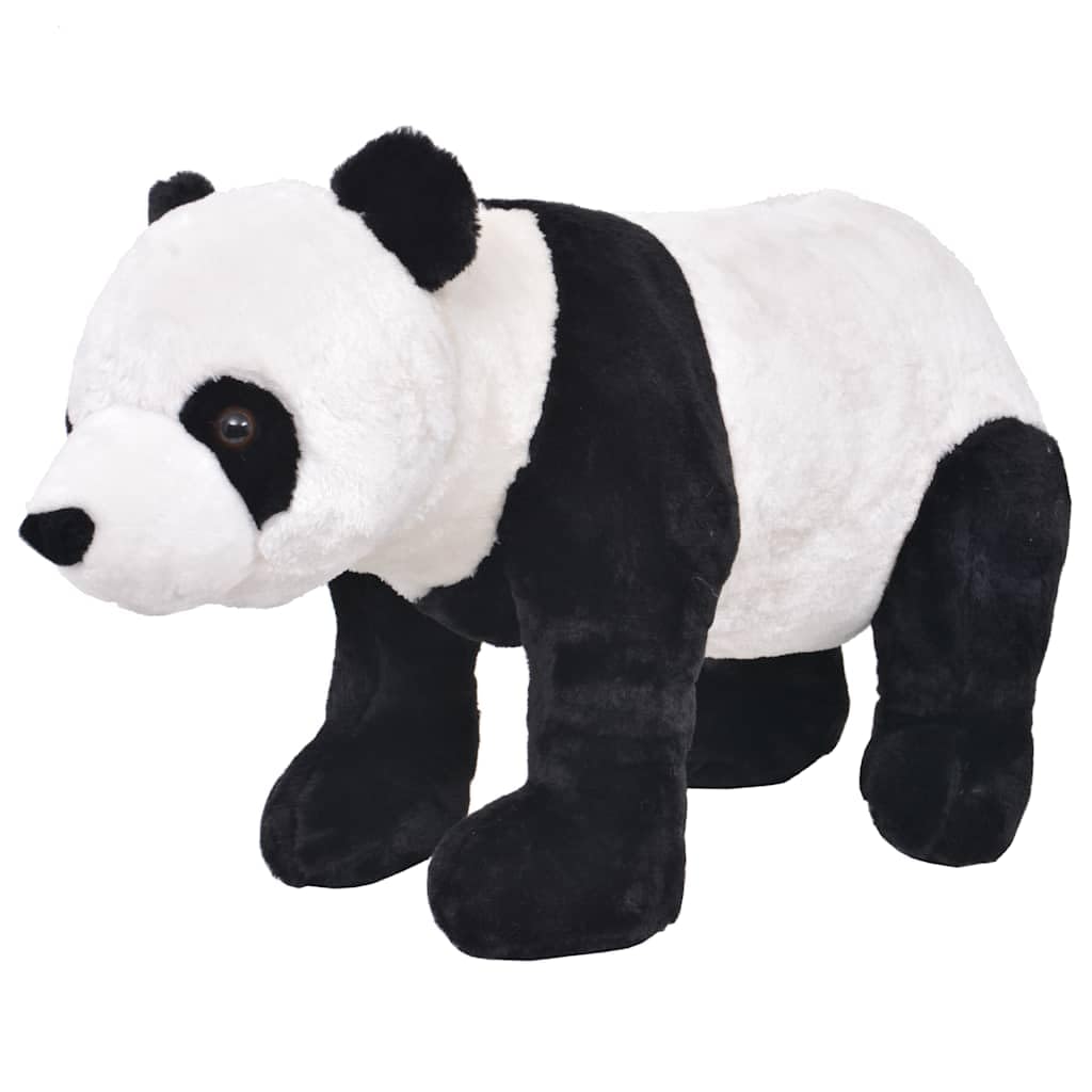 Peluche panda in piedi, peluche bianco e nero, XXL
