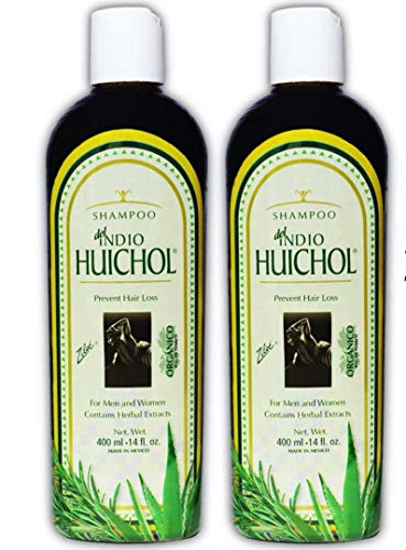 Shampoo del Indio Huichol | Hair Loss and Dandruff Treatment Shampoo for Strengthening Abundant Hair Growth and the Prevention of Dandruff; 14 Fl Oz | 2 PACK