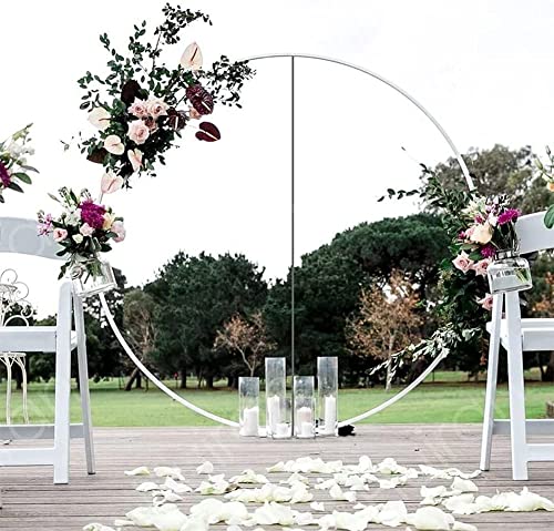 TAZZOR Kit de arco de balões redondos – suporte circular para casamentos e aniversários, decoração de festas com anel (100 cm)