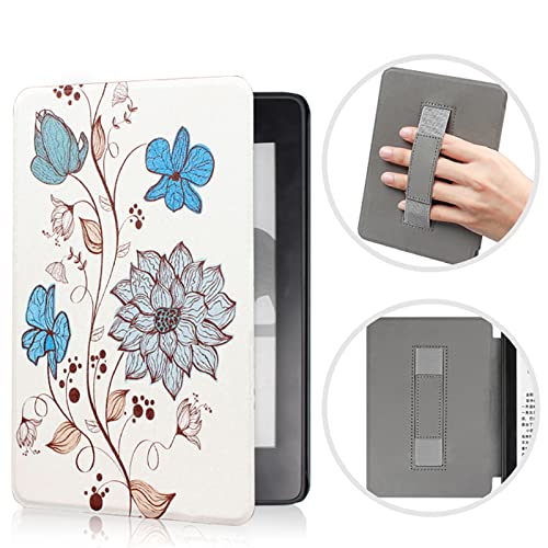 SCSVPN�P�[�X Kindle Paperwhite(��10����-2018)�p �����^ ��v�ȃv���~�A��PU���U�[�X�}�[�g�P�[�X �I�[�g�X���[�v/�E�F�C�N�@�\�t�� �n���h�O���b�v�ی�J�o�[ Kindle Paperwhite 2018 6�C���`�p