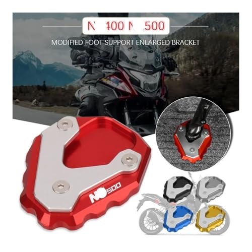Béquille latérale extension pad support plaque agrandir pour Honda NX400 2023-2025 - 4