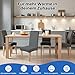 Dioxide Stuhlhussen 4er Set Stretch Stuhlhussen Schwingstühle Elastische Hussen Stuhlbezug Abnehmbarer Waschbarer Stühle Schutz für Küche Stuhlhülle Restaurant Hotel Bankett Hochzeit (Grau,4PC)