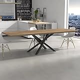 Dimensions adaptables : fermée, elle mesure 180x100 cm (hauteur 80 cm) et peut être rallongée jusqu'à 280 cm pour accueillir confortablement plus de personnes.