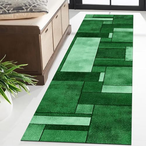 Tapis de couloir antidérapant vert cyan pour sécuriser l'escalier - 3