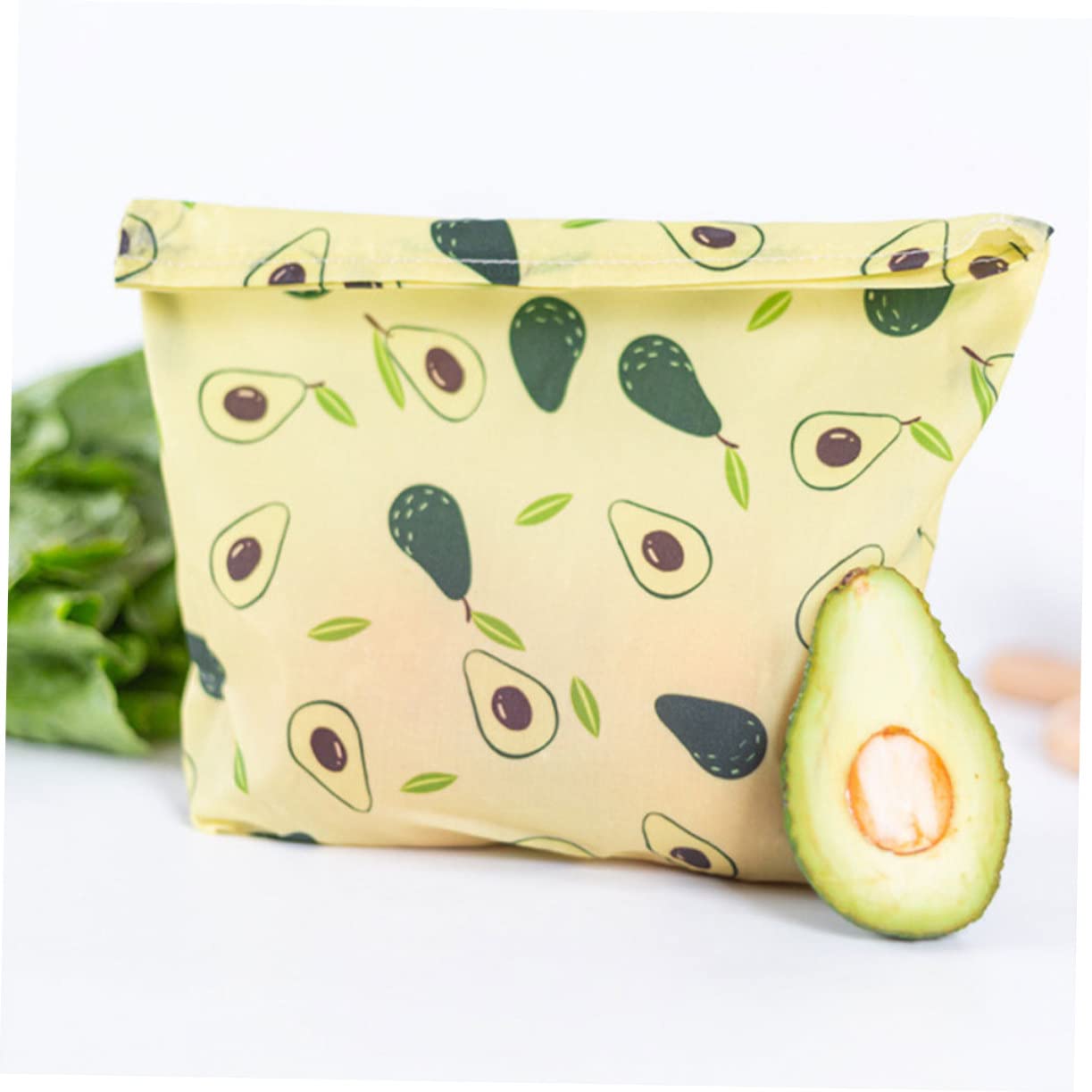 3piezas Bolsas De Almacenamiento De Alimentos De Cera De Abeja Reutilizables Envolturas De Algodón Biodegradables para Frutas Verduras y Snacks Certificadas por