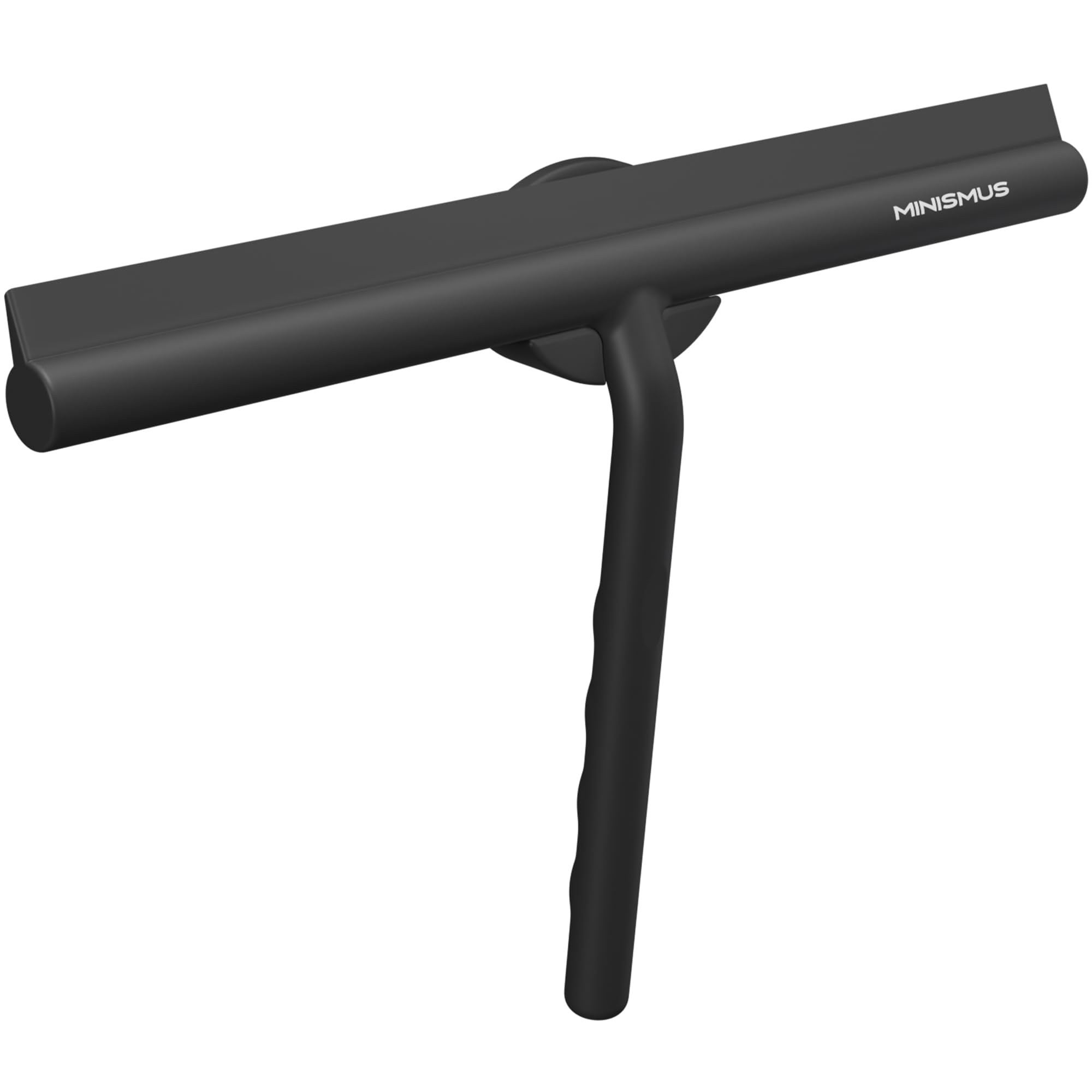 Minismus Limpiacristales para Ducha, baño, Azulejos, Espejos, Ventanas, Incluye Soporte magnético sin taladrar, Autoadhesivo, diseño Moderno (Negro, 21 cm) — view 11