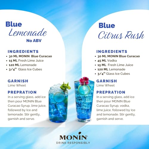 Image of Monin Blue Curacao Bottle, 700 Millilitre, Liquid