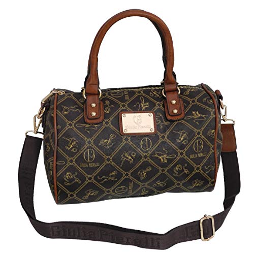 Giulia Pieralli Damen Glamour Handtasche Damentasche Tasche Henkeltasche Bowling Tasche-präsentiert von ZMOKA® in versch. Farben (Coffeebrown) Giulia Pieralli Damen Glamour Handtasche Damentasche Tasche Henkeltasche Bowling Tasche-präsentiert von ZMOKA® in versch. Farben (Coffeebrown)