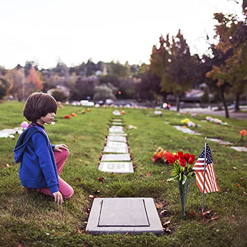 6 pcs Grave Vase,Memorial Floral Vase, Cemetery Grave Cone Flower Holder, Cemetary Vase with Spike for Grave Decorations,Grave Lawn Memorial(Cone, 6) image 8