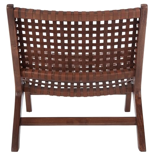 Sillón diseño tejido contemporáneo Marrón miniatura 5