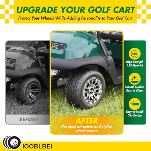 IOOBLBEI Golf Cart Hub Caps