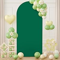 Vista 16 de Cubierta para Arco de Boda de Spandex Marfil Ajustada Cubiertas de Telón de Fondo para Arco de 6 Pies Cubierta de Arco Chiara Tela Cubiertas