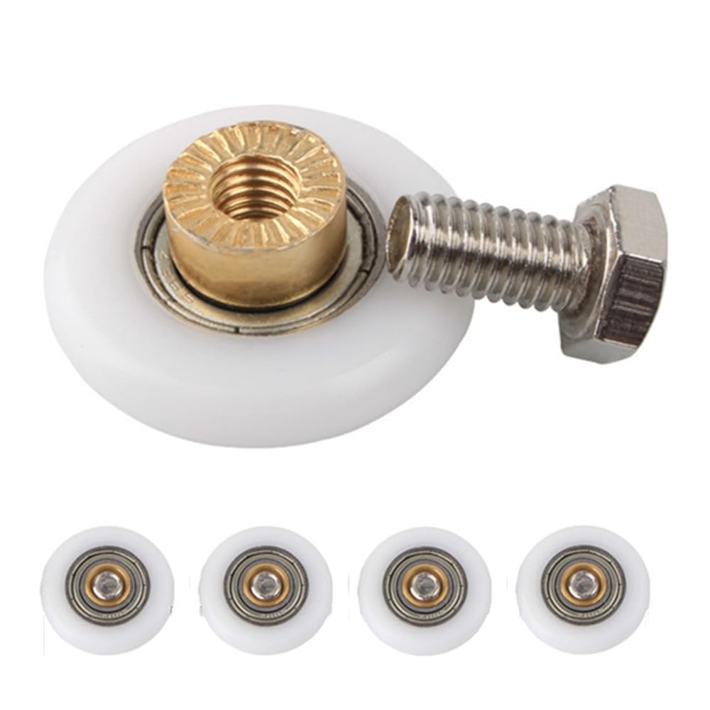 8 pezzi Ruote Della Doccia, Ruote Della Doccia, Rulli di Ricambio per Porta Doccia, Diametro Di 20mm, Per Porta Della Doccia