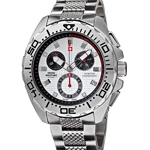 Montre Quartz Swiss Military Homme en Acier Inoxydable 20082ST-2M l'Excellence du Style Analogique