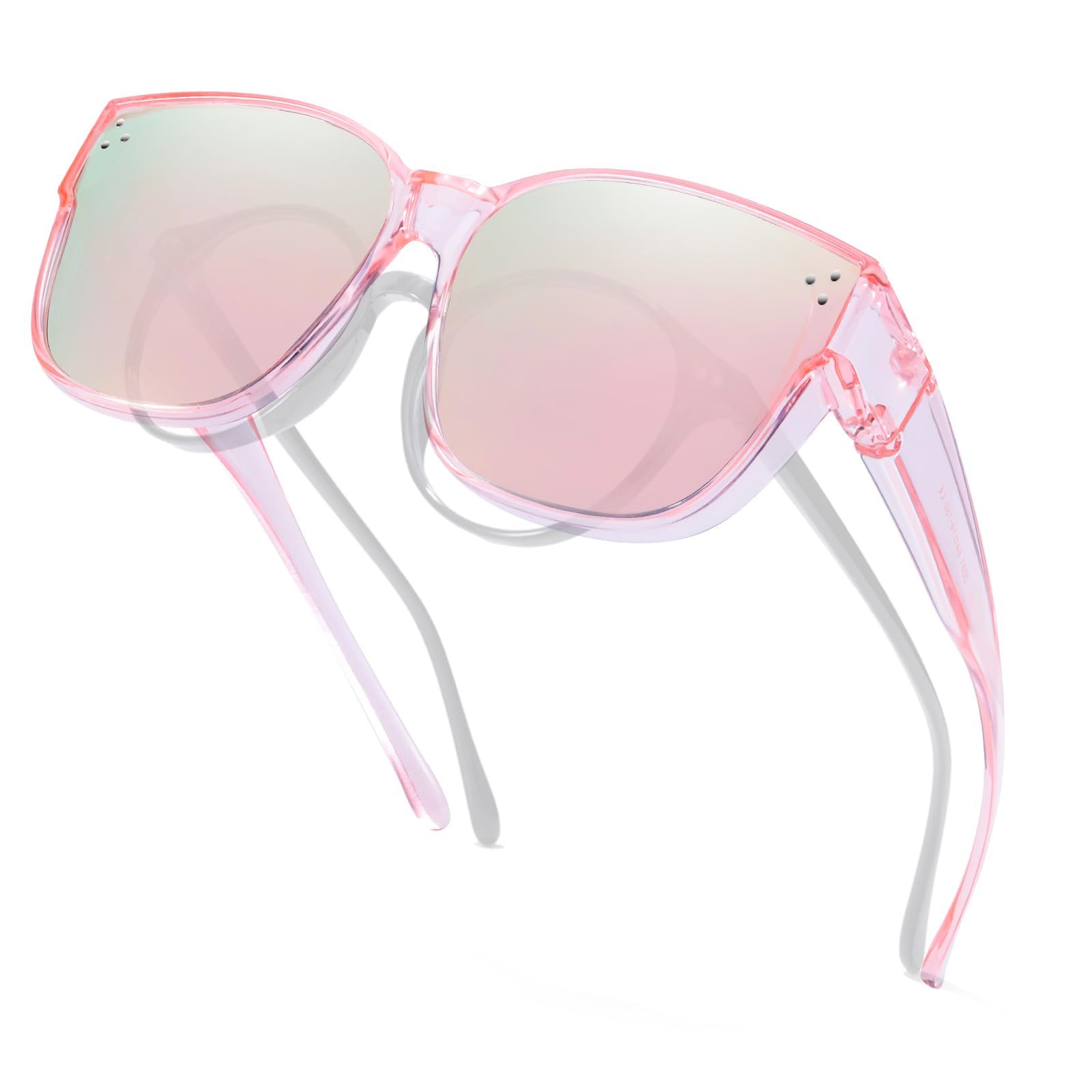 Xfeel Polarized Over Glasses Sunglasses for Women Fitover Sun Glasses | Sunglasses that Fit Over Glasses, UV400 Protection, Outdoor Driving Shades, Over Reading/Prescription Glasses Sunglasses