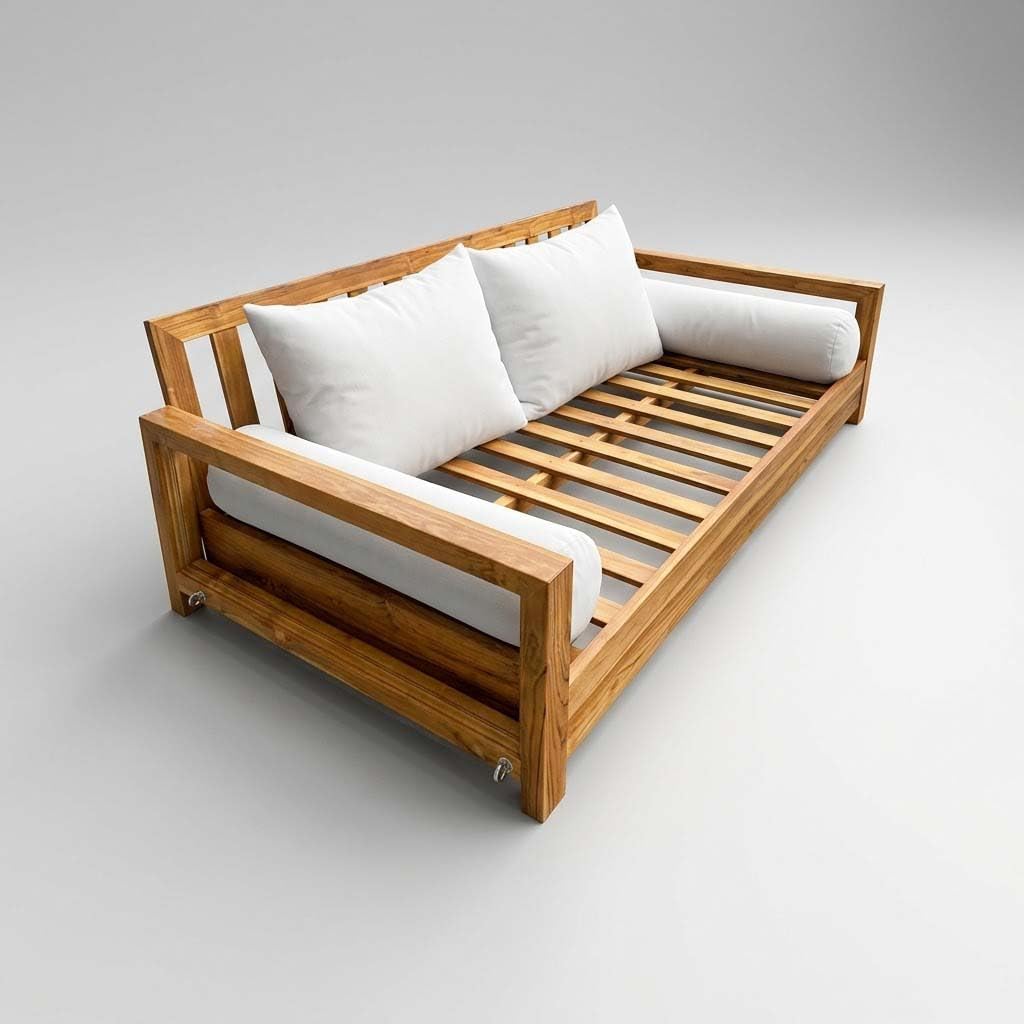 Prolinemax Style 1 Crib Size Pillow & Bolster Cushion Polyester Fiberfill Inserts for Outdoor Indoor Daybed Porch Swing Bed | Insert ONLY |