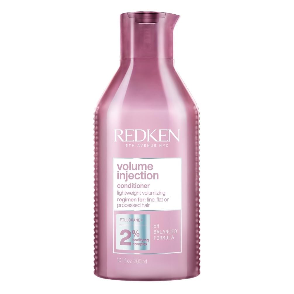 Redken Spülung mit reparierendem Volumen-Boost, Mit Filloxanen und pflegenden Polymeren, Volume Injection Conditioner, 1 x 300 ml