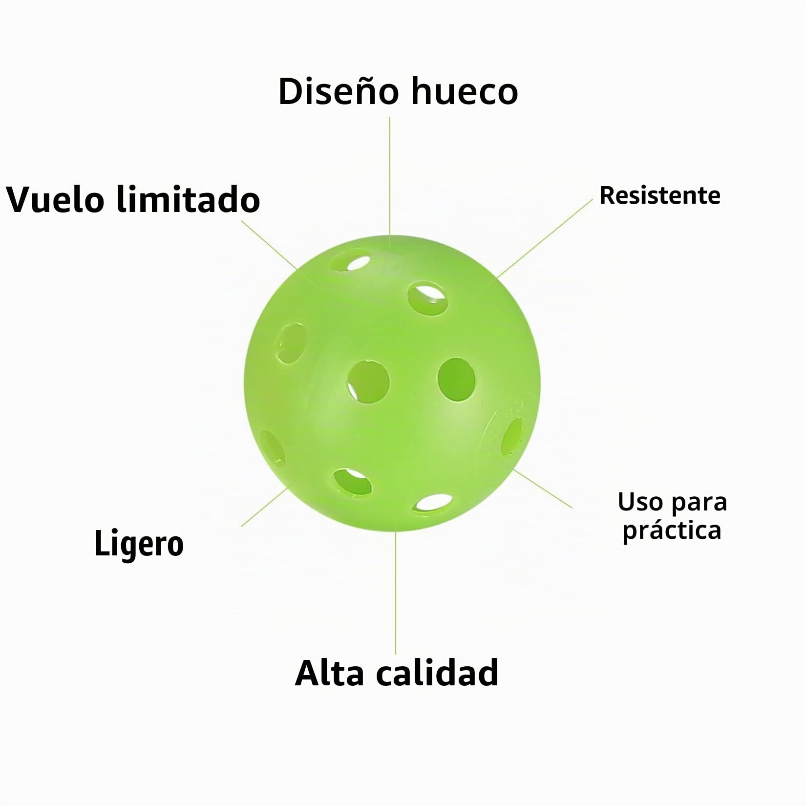 Xiaomoyu 28 Piezas Pelotas de Práctica de Golf, Pelotas de Golf de Práctica Hueca con Flujo de Aire, Pelotas de Plástico 40 mm para Practicar Swing, Campo de Práctica de Aire Libre