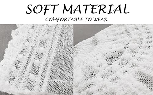 Lace Cardigan Crochet Beach Cover Ups for Women Bathing Suit Cover Up US 4-18 White - Image 7