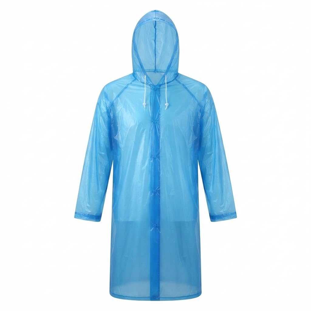 (3 years warranty Waterproof Raincoat with Hood for Men & Women | Lightweight Reusable Full Body Rain Suit | Windproof Quick Dry Outdoor Rain Wear for Bike Riding Travel Camping Hiking-image-19