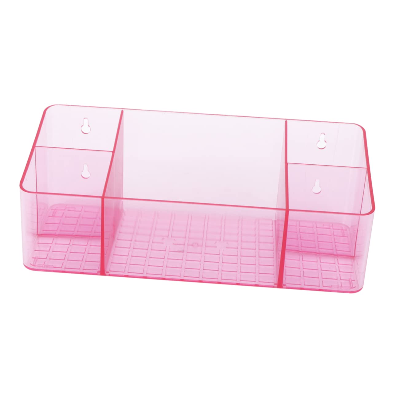 MUCKLILY 1PC No Punching Wall Hanging Storage Box Bathroom Finishing Rack with Capacity Stylish Dresser Table Organizer for Home Use Modern Design