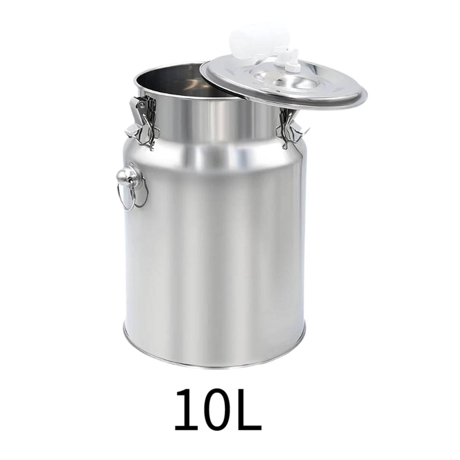 Cubo de Leche Individual Portátil para Ganado, Accesorios para Máquinas de Ordeño de, Cubo de Leche Individual para Ovejas, Caballos Y Vacas, 10L