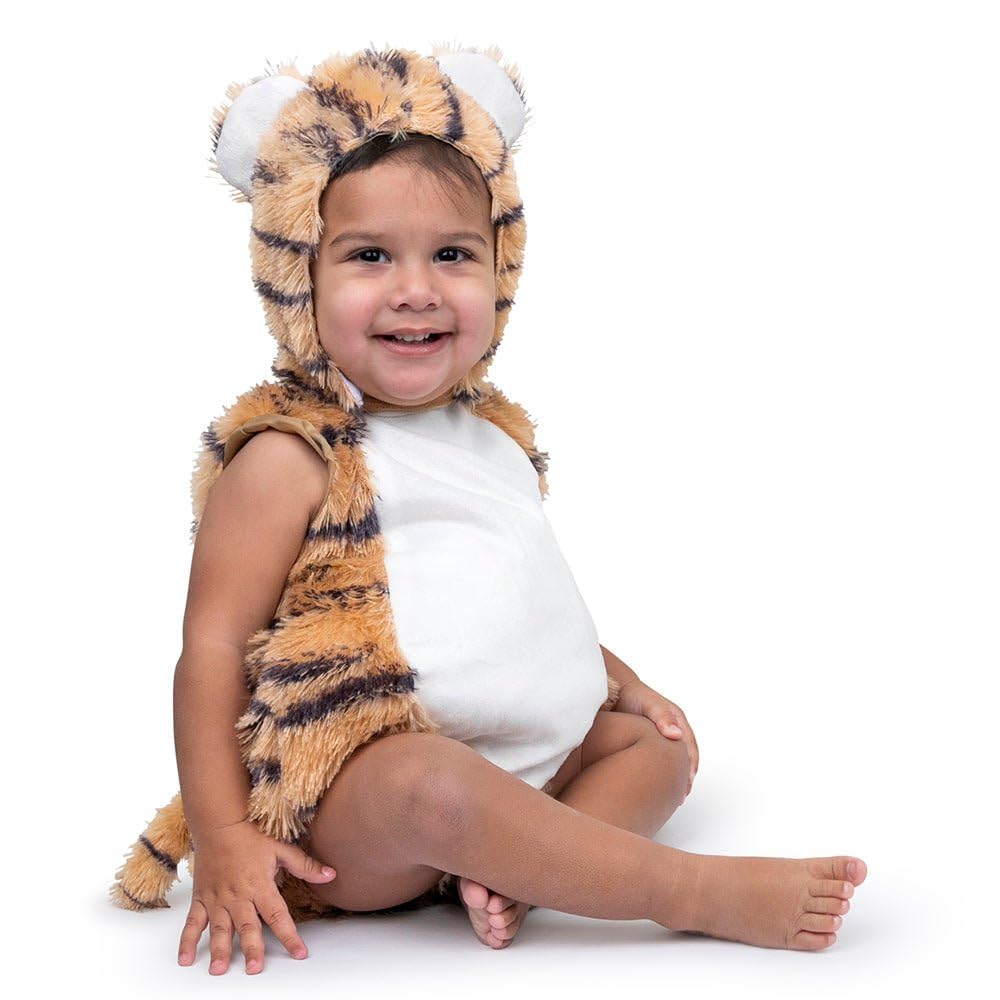 Dress Up America Tiger Baby Costume - Animal Onesie Romper for Infants - Halloween Tiger Cub Costume