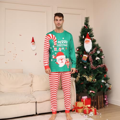 Christmas Pajamas for Family Matching Family Christmas Pajamas Matching Sets Holiday Xmas Pjs SleepwearSD-301-MEN-M3