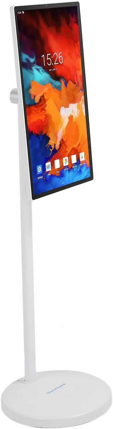 24 Inch Portable Monitor, Smart Touch Screen TV with Built in Battery, High Definition LCD Screen, Floor Standing Display Screen for Home (US Plug) - Image 8