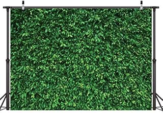 LYWYGG 7x5FT Green Leaves Photography Backdrop Jungle Backdrop Clear Color Foldable Easy To Carry for Birthday Party Outdoor Activity Studio Props CP-87