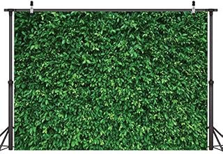 LYWYGG 7x5FT Green Leaves Photography Backdrops Mmicrofiber Nature Backdrop Birthday Background for Birthday