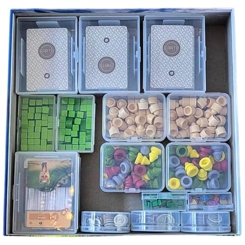 PRODUCT80 BitsBins Organizer for Earth Board Game, Organizes Cards and Tokens Easily and Fits in Game Box, Board Game Accessories for Components of Earth Cover