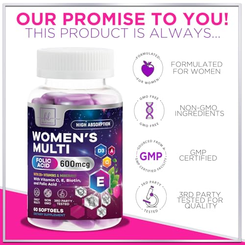 Hello Lovely! HLWOMENSMULTIVITAMINS60 Womens Multivitamin - Once Daily Women'S Multi thumb #3