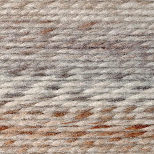 Image of Lion Brand Yarn Wool-Ease Thick & Quick Yarn, Soft and Bulky Yarn for Knitting, Crocheting, and Crafting, 1 Skein, Fossil (Pack of 2)