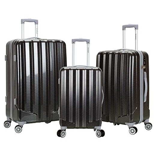 Does the barcelona train have space for luggage Rockland Barcelona 3-Piece Hardside Luggage Set