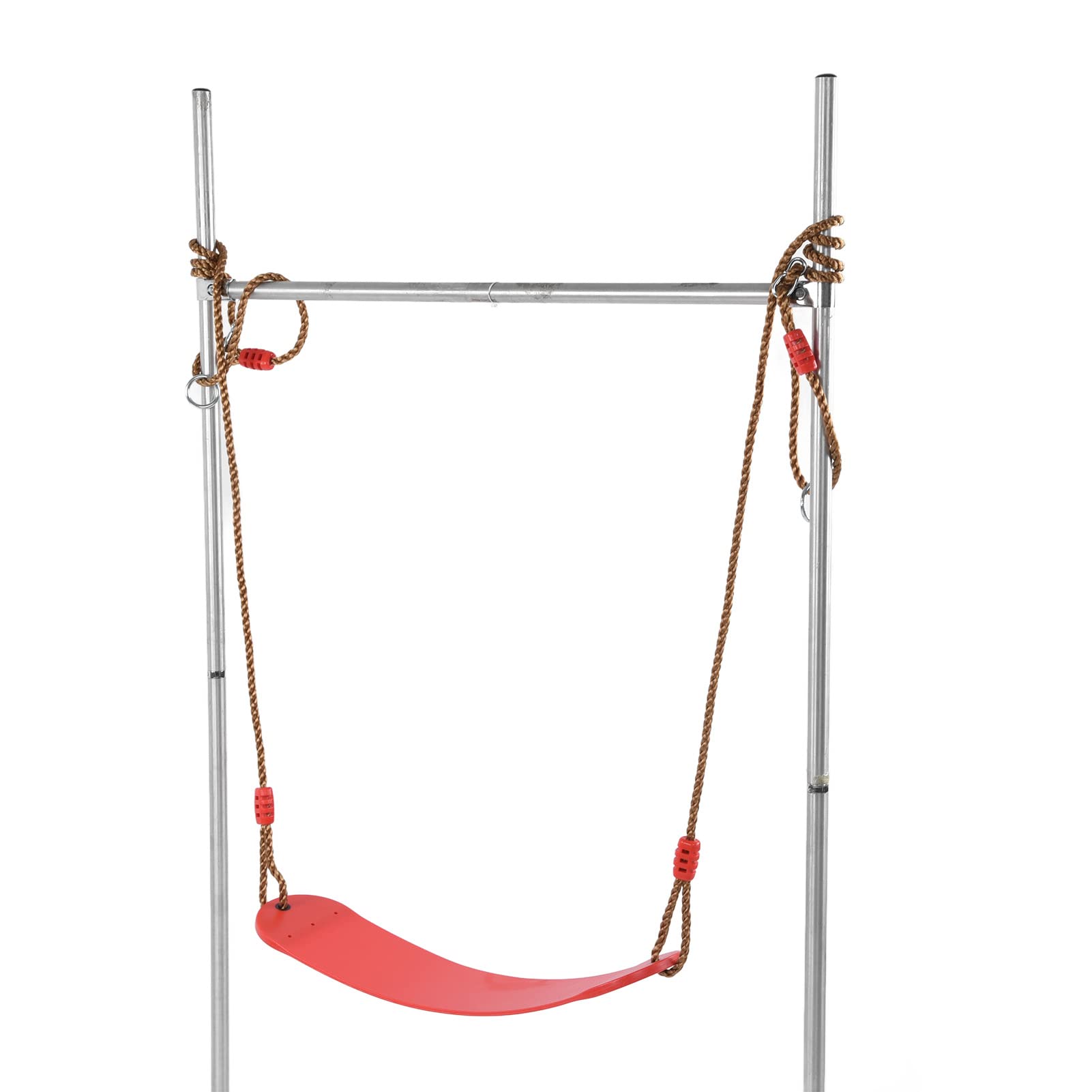 Columpios Asiento EVA Tablero Suave Rojo Cuerda Ajustable Kit de Accesorios para Patio de Juegos para niños Columpio al Aire Libre, Aprox.66,5 x 14 cm 26,2 x 5,5