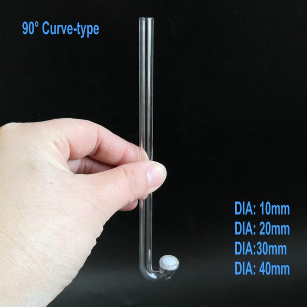Gebogenes Gasdispersionsrohr Mit Sandkern Aus Laborglas | Führungsglasrohr, Sandplatten-Gasdiffusionsrohr(Sand core DIA 10mm)