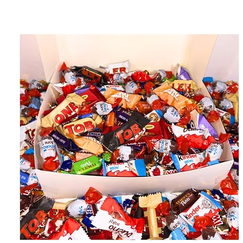 Donda's House® Surtido de Mini Chocolatinas. SCHOKOBONS. Pack100Ud. Chocolates MINI. Surtido Chocolatinas Individuales. Caja regalo Chocolates. Pack regalo chocolates.