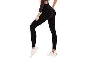 Leggings for Women - Comfortable High Waisted Licra Negra para Mujer