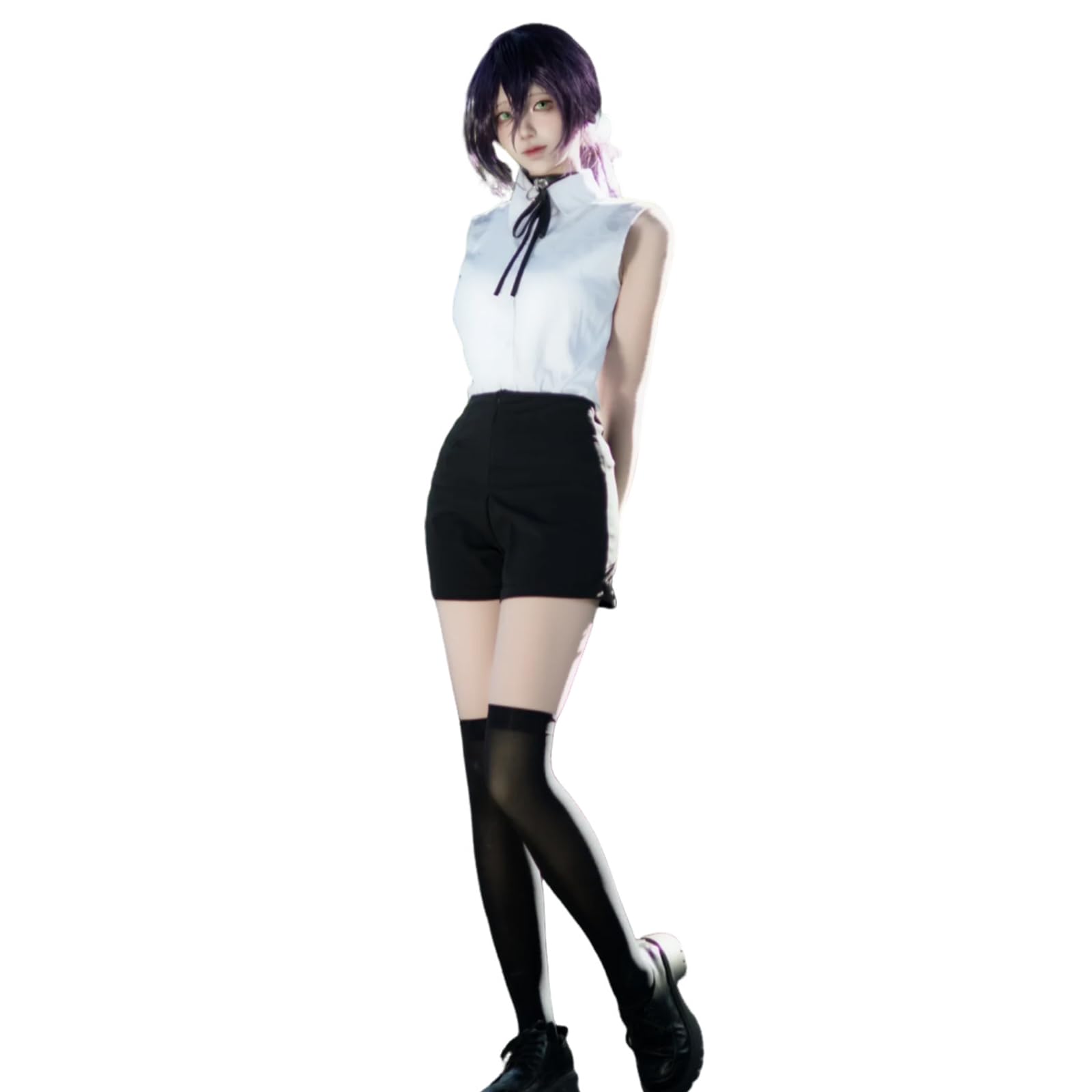 LTAKK Chainsaw Man Reze Bomb Cosplay Complete Costume Uniform for Adults XXL