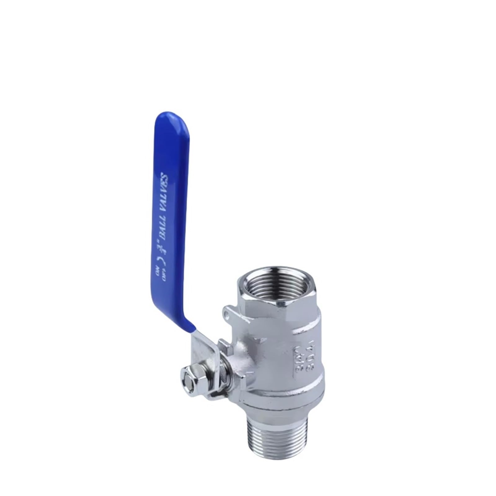 1 Uds BSP rosca hembra a macho válvula de bola acero inoxidable 304 for agua aceite Gas DN8 DN10 DN15(1")