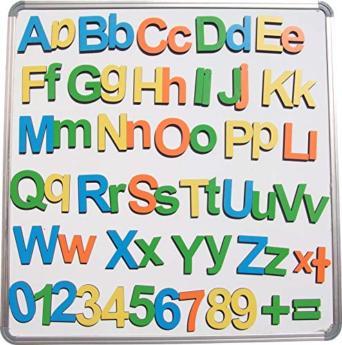 Image of Wooden Magnetic English Alphabet and Numbers(Includes Upper & Lower Case, Numbers 0-9 & Symbols)