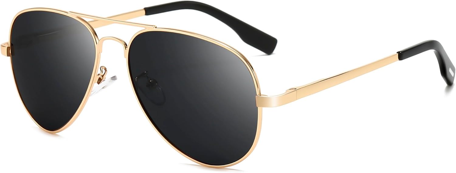 SUNGAIT Classic Aviator Sunglasses for Men Women Polarized UV400 Protection Vintage Retro Chic - Image 2