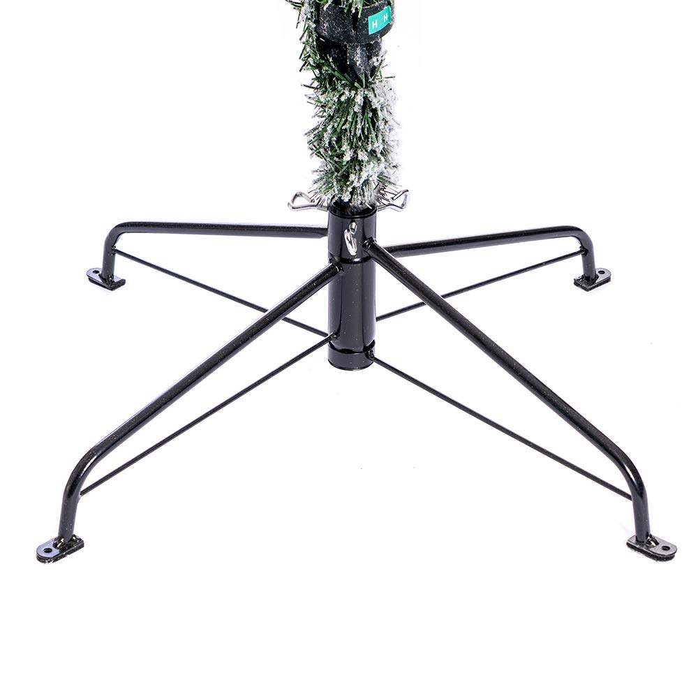 Nataland Albero di Natale Artificiale Verde Innevato Con Pigne, Modello Aspen Altezza 180 Cm, Abete Super Folto con Effetto Realistico e Rami Con Aghi Anticaduta