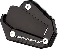 Vista 9 de Modeer Para Desert X 2022-2023 Placa de extensión de soporte CNC de motocicleta Soporte lateral Desertx Desert-X Accesorios (negro-rojo)