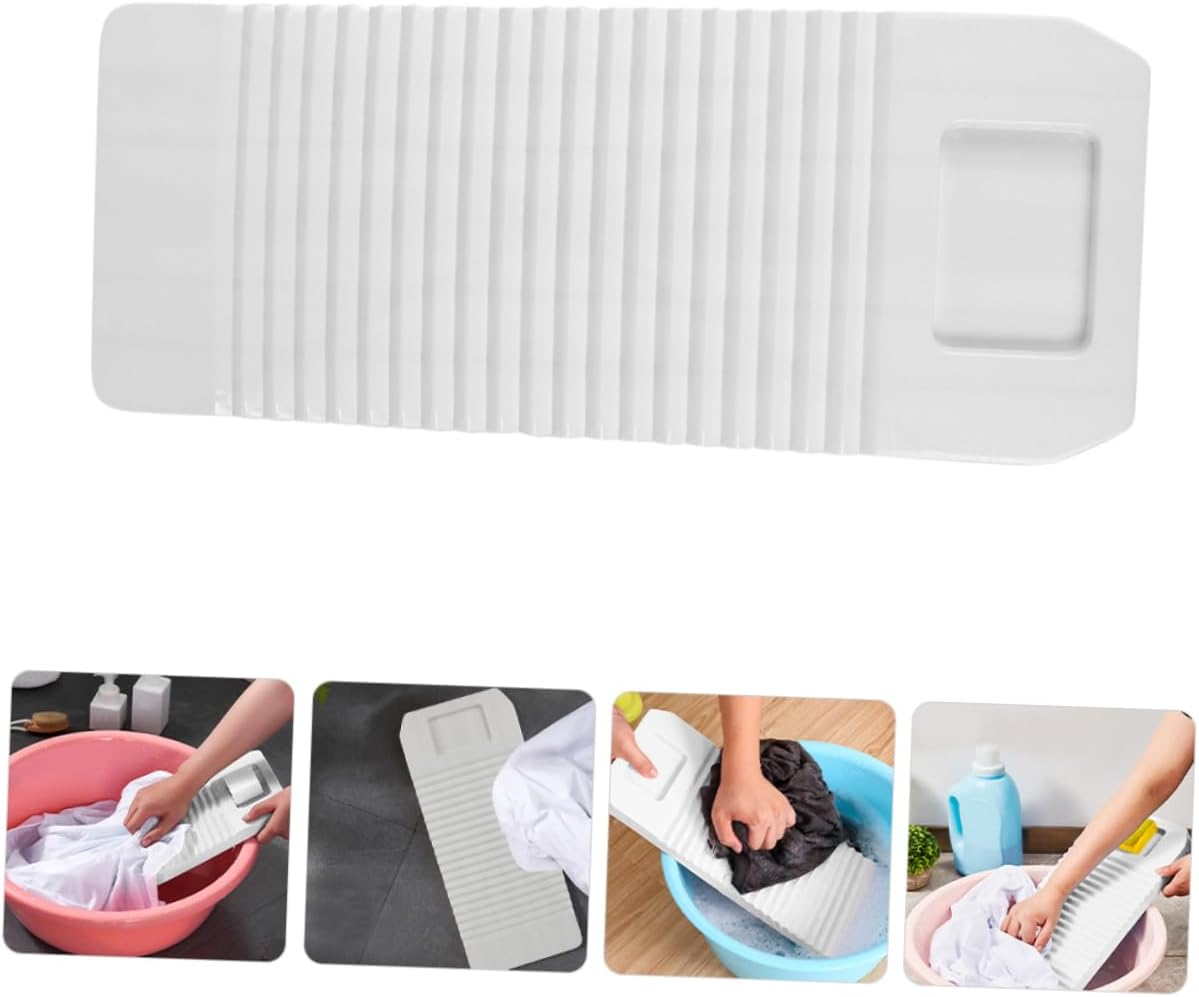 Washboard for Hand Washing Nonslip Plastic Washboard Portable Compact for Dorm Hotel Home