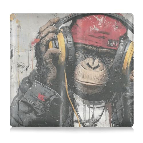 Car Registration and Insurance Holders Gorilla Music Print, PU Leather for License Documents Cards2